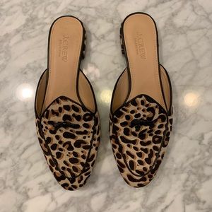 J.Crew Collection Leopard Mules